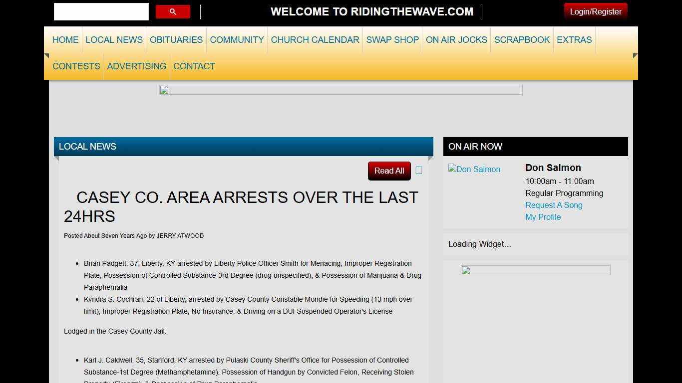 CASEY CO. AREA ARRESTS OVER THE LAST 24HRS